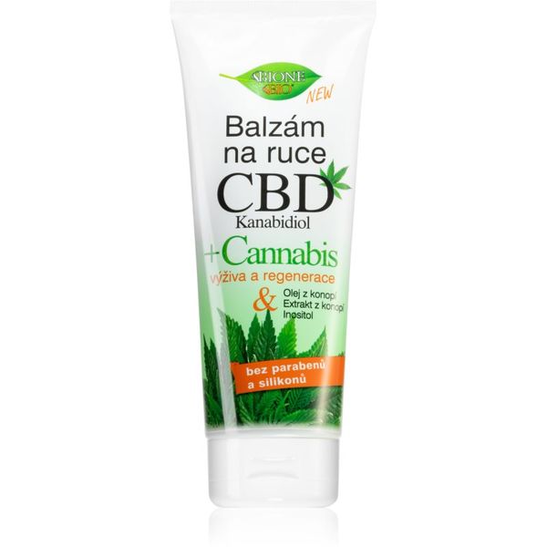Bione Cosmetics Bione Cosmetics Cannabis CBD регенериращ балсам за ръце с конопено масло 205 мл.