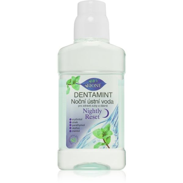 Bione Cosmetics Bione Cosmetics Dentamint Nightly Reset вода за уста за нощ 265 мл.