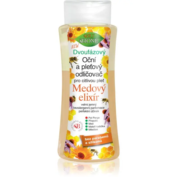 Bione Cosmetics Bione Cosmetics Honey Elixir двуфазен лосион за грим за лице и очи 255 мл.