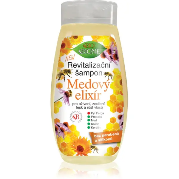 Bione Cosmetics Bione Cosmetics Honey Elixir ревитализиращ шампоан За коса 260 мл.