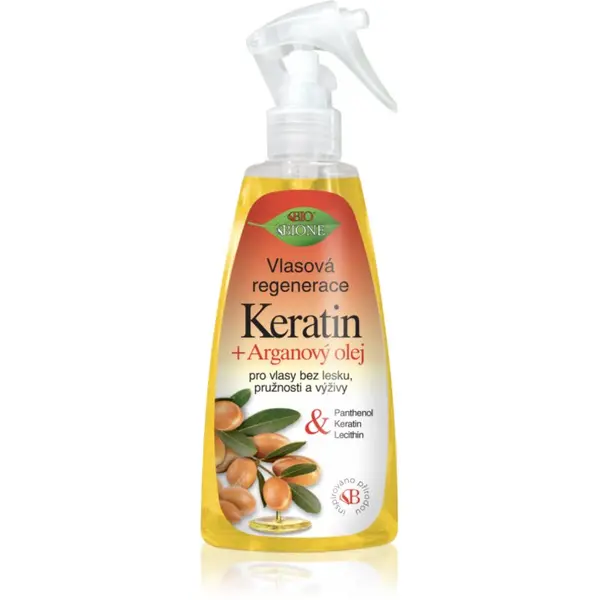 Bione Cosmetics Bione Cosmetics Keratin + Argan регенериращ балсам без отмиване За коса 260 мл.