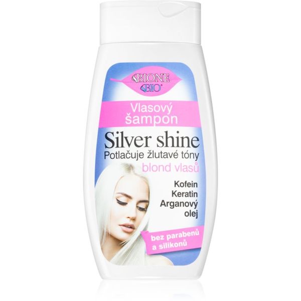 Bione Cosmetics Bione Cosmetics Silver Shine шампоан, неутрализиращ жълтите нюанси 260 мл.