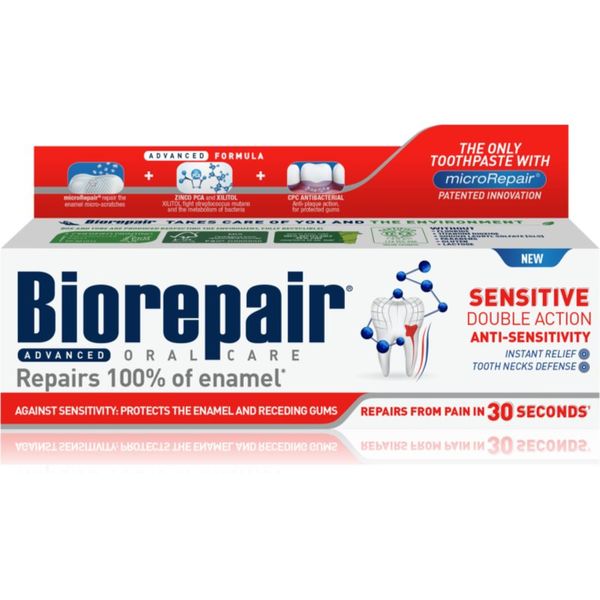 Biorepair Biorepair Advanced Senitivity паста за зъби за чувствителни зъби за защита на зъбите и венците 75 мл.