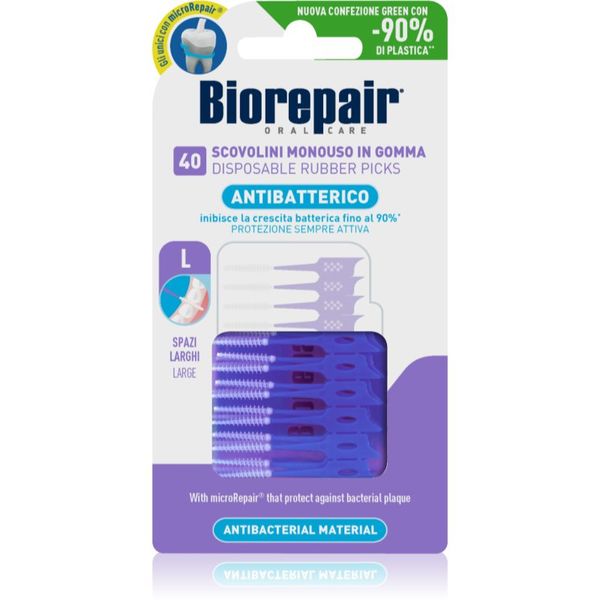 Biorepair Biorepair Rubber Picks Large клечки за зъби Purple 40 бр.
