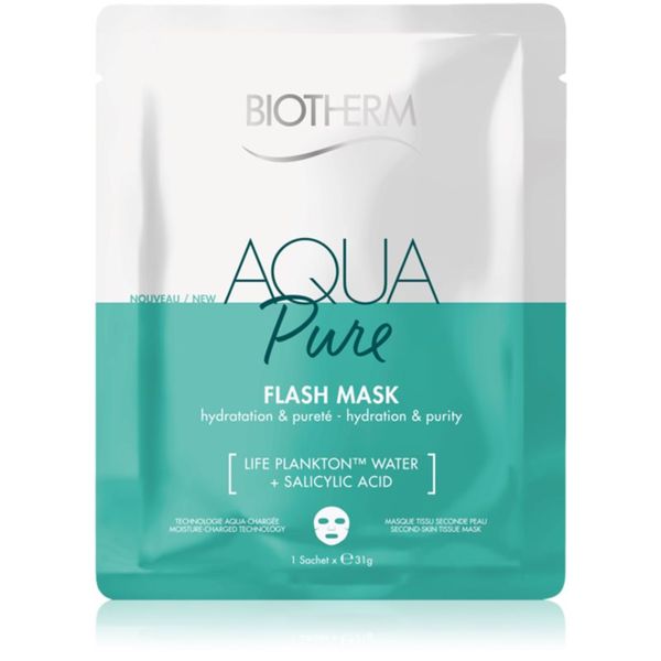 Biotherm Biotherm Aqua Pure Super Concentrate платнена маска с хидратиращ ефект за регенериране на кожата 35 гр.