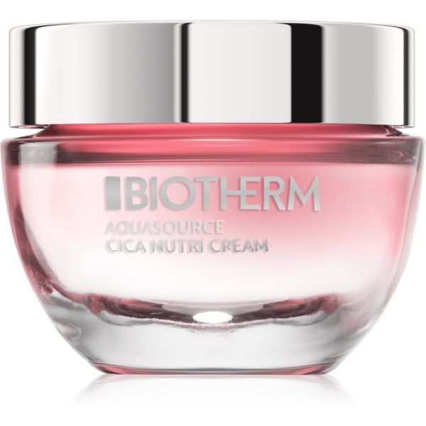 Biotherm Biotherm Aquasource Cica Nutri подхранващ хидратиращ крем за суха към изключително суха чувствителна кожа 50 мл.