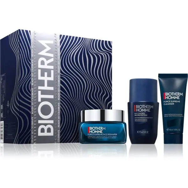 Biotherm Biotherm Homme Force Supreme Face Reshaper Cream подаръчен комплект за мъже