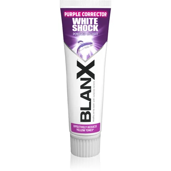 BlanX BlanX White Shock Purple избелваща паста за зъби с лилави пигменти 78 мл.