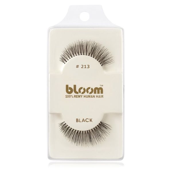 Bloom Bloom Natural изкуствени мигли от естествен косъм No. 213 (Black) 1 см