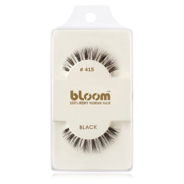 Bloom Bloom Natural изкуствени мигли от естествен косъм No. 415 (Black) 1 см