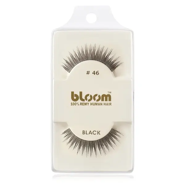 Bloom Bloom Natural изкуствени мигли от естествен косъм No. 46 (Black) 1 см