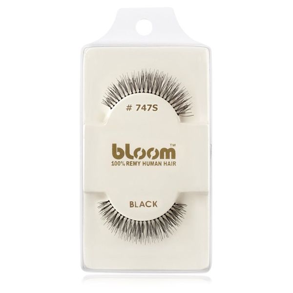 Bloom Bloom Natural изкуствени мигли от естествен косъм No. 747S (Black) 1 см