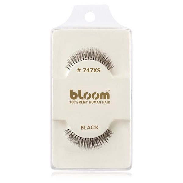 Bloom Bloom Natural изкуствени мигли от естествен косъм No. 747XS (Black) 1 см