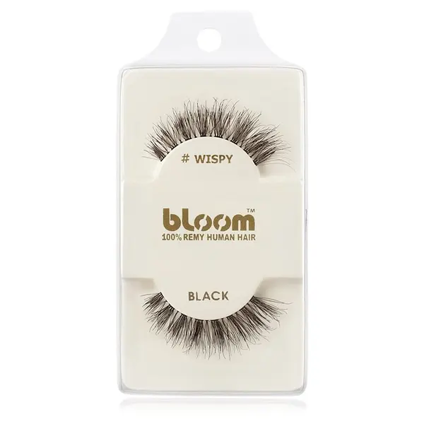 Bloom Bloom Natural изкуствени мигли от естествен косъм (Wispy, Black) 1 см
