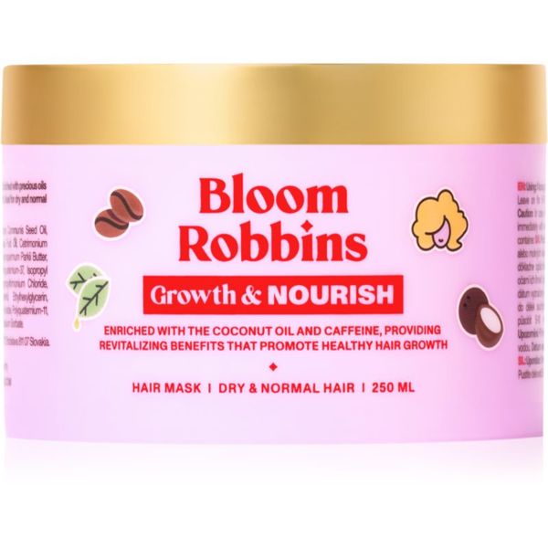 Bloom Robbins Bloom Robbins Growth & Nourish подхранваща маска за коса за всички видове коса 250 мл.