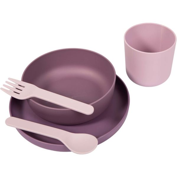 Bo Jungle Bo Jungle Tableware Set комплект за хранене за деца Pink/Purple 5 бр.