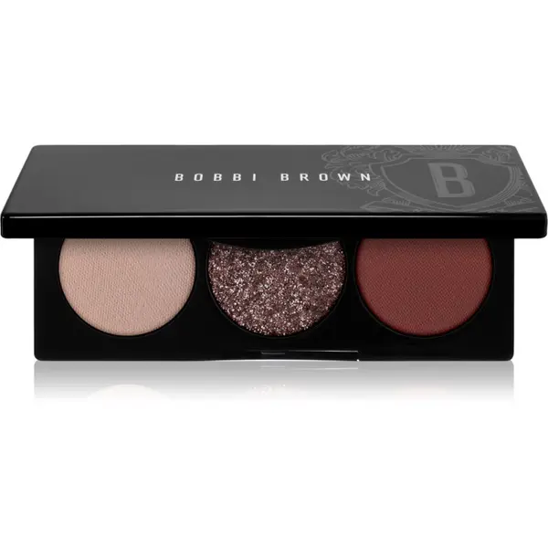 Bobbi Brown Bobbi Brown Essential Eye Shadow Trios палитра сенки за очи за перфектен външен вид цвят Smokey Plum 4,4 гр.