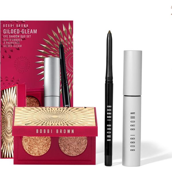 Bobbi Brown Bobbi Brown Holiday Gilded Gleam Eye Shadow Duo Set подаръчен комплект (за перфектен външен вид)