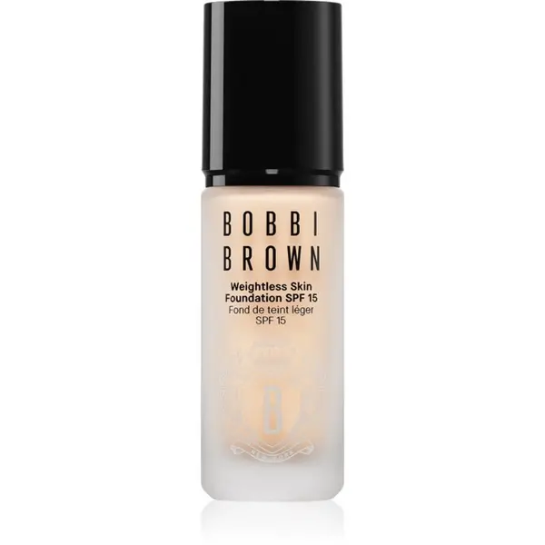 Bobbi Brown Bobbi Brown Weightless Skin Foundation SPF 15 Mini дълготраен матиращ фон дьо тен с хидратиращ ефект цвят Warm Ivory 13 мл.