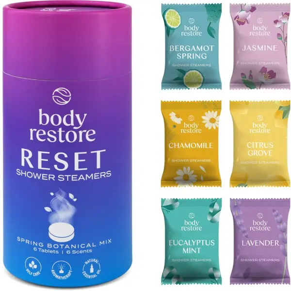 Body Restore Body Restore Reset Shower Steamers таблетки за душ аромати Spring Botanical Mix 6 бр.