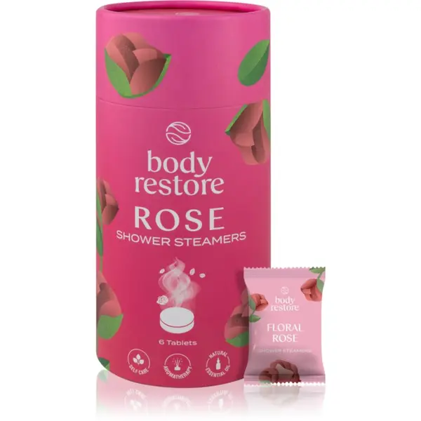 Body Restore Body Restore Rose Shower Steamers таблетки за душ с аромат на рози 6 бр.
