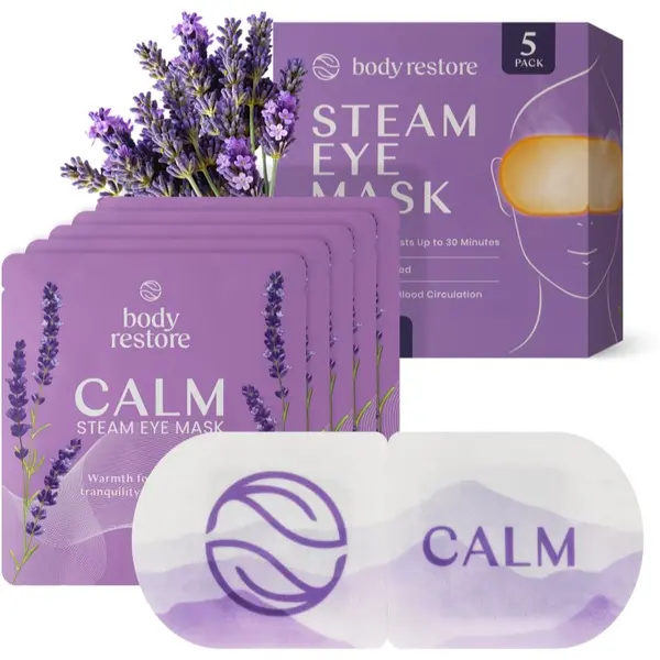 Body Restore Body Restore Steam Eye Mask Lavender маска за околоочната зона с екстракт от лавандула 5 бр.