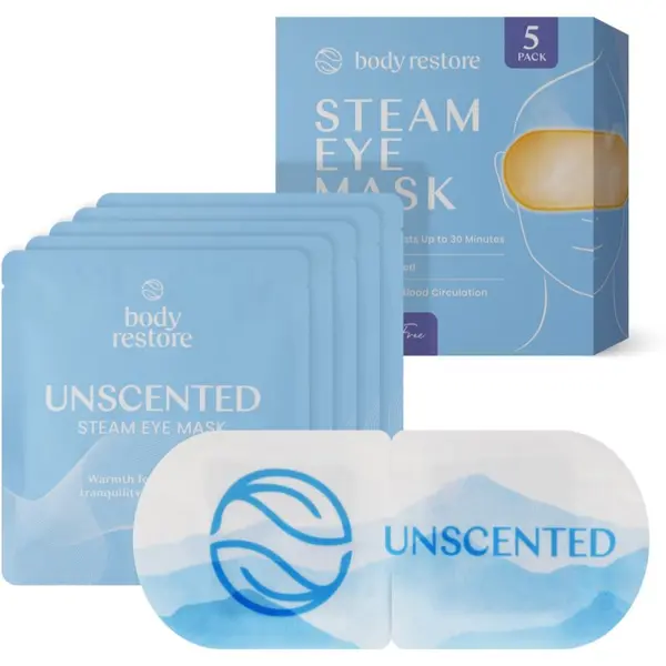 Body Restore Body Restore Steam Eye Mask Unscented маска за околоочната зона без парфюм 5 бр.