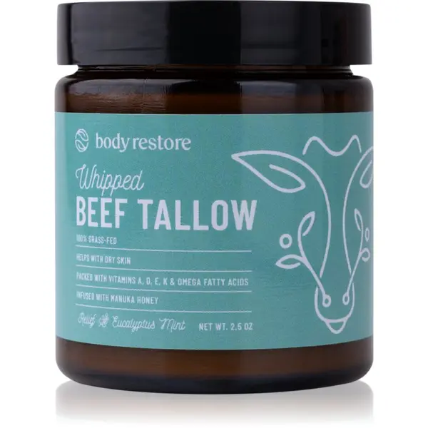 Body Restore Body Restore Whipped Beef Tallow Balm Eucalyptus & Mint подхранващ крем за тяло 73 мл.