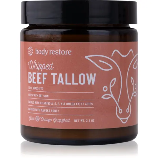 Body Restore Body Restore Whipped Beef Tallow Balm Orange Grapefruit подхранващ крем за тяло без парфюм 71 гр.