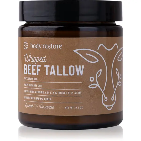 Body Restore Body Restore Whipped Beef Tallow Balm Unscented подхранващ крем за тяло без парфюм 71 гр.