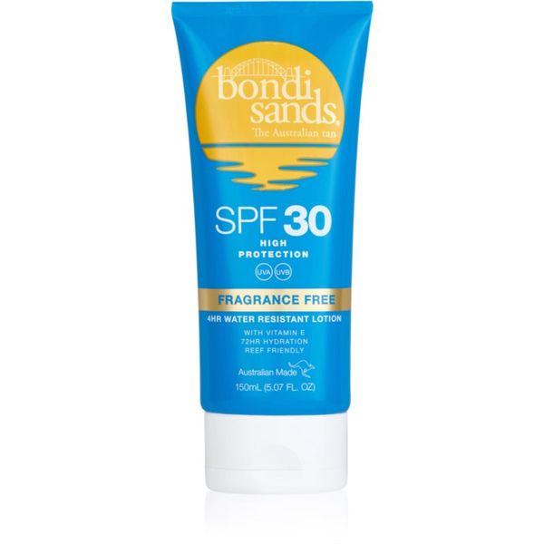 Bondi Sands Bondi Sands SPF 30 Fragrance Free слънцезащитен лосион за тяло SPF 30 без парфюм 150 мл.