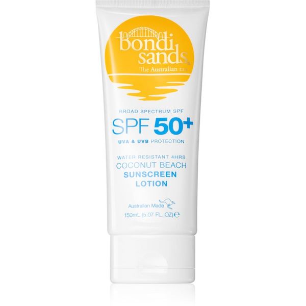 Bondi Sands Bondi Sands SPF 50+ Coconut Beach слънцезащитен крем за тяло SPF 50+ с аромат Coconut 150 мл.
