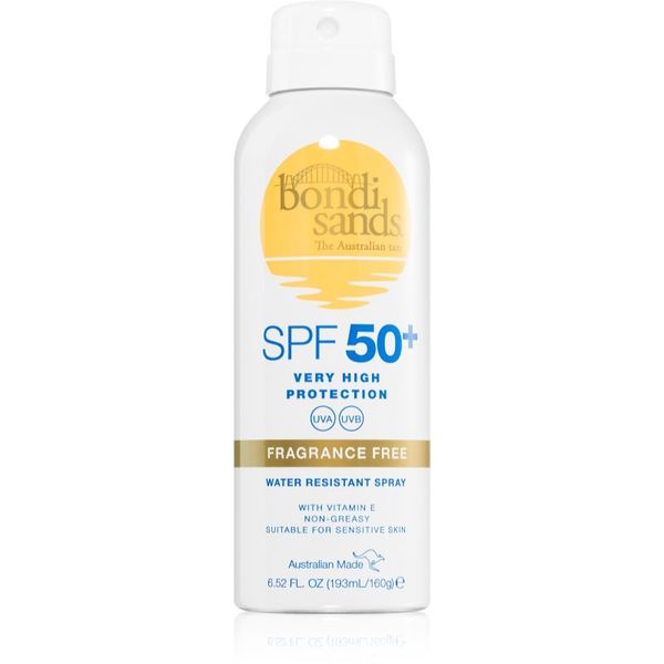 Bondi Sands Bondi Sands SPF 50+ Fragrance Free слънцезащитен спрей SPF 50+ 160 гр.