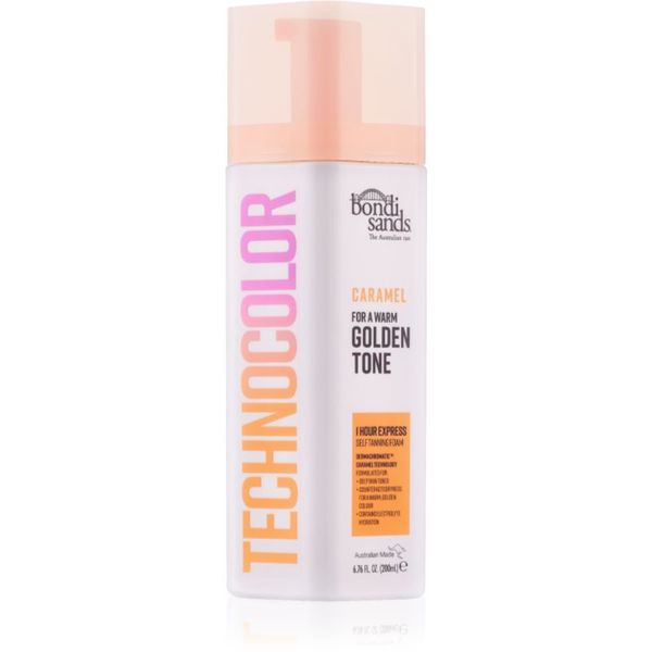 Bondi Sands Bondi Sands Technocolor 1 Hour Express Caramel автобронзант-мус цвят Warm Hydrated Glow 200 мл.