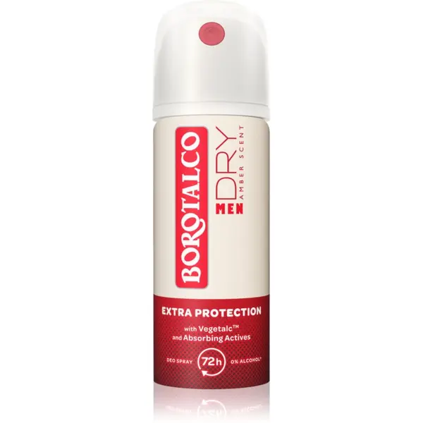 Borotalco Borotalco MEN Dry дезодорант в спрей 72 ч. аромати Amber 40 мл.