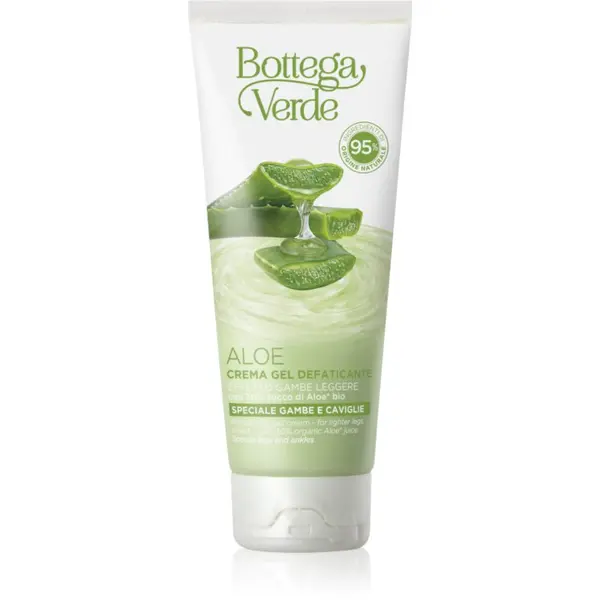 Bottega Verde Bottega Verde Aloe Vera хидратиращ и успокояващ гел крем за уморени крака 100 мл.