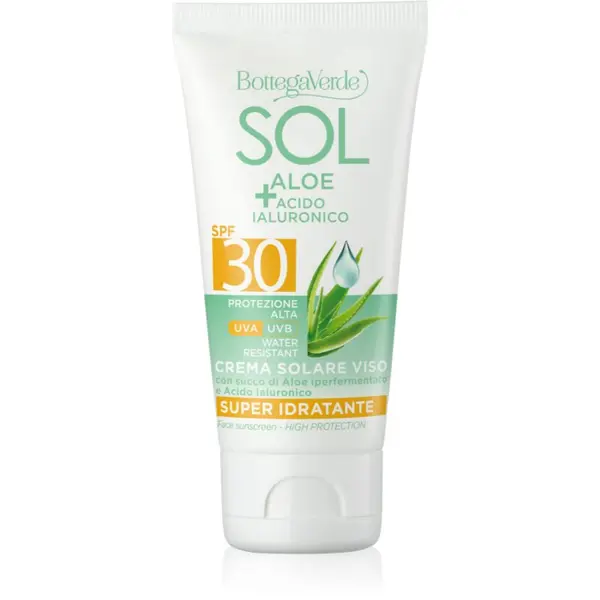 Bottega Verde Bottega Verde Sol Aloe слънцезащитен крем за лице с алое вера SPF 30 50 мл.