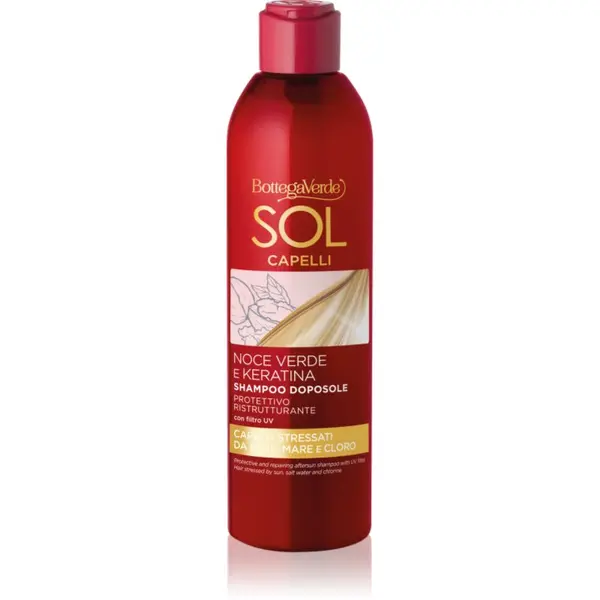 Bottega Verde Bottega Verde Sol Capelli хидратиращ и защитен шампоан след слънчеви бани 250 мл.
