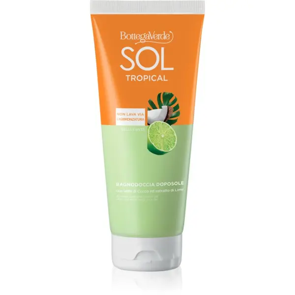Bottega Verde Bottega Verde Sol Cocco Lime Гел за душ и вана след слънчеви бани 200 мл.