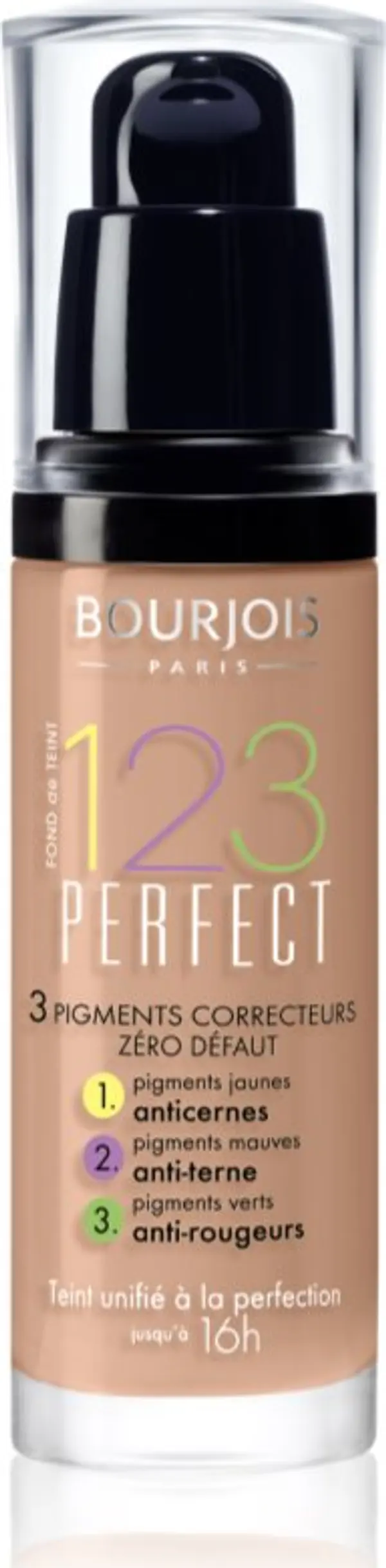 Bourjois Bourjois 123 Perfect течен фон дьо тен за съвършен външен вид цвят 57 Hale Clair SPF 10 30 мл.