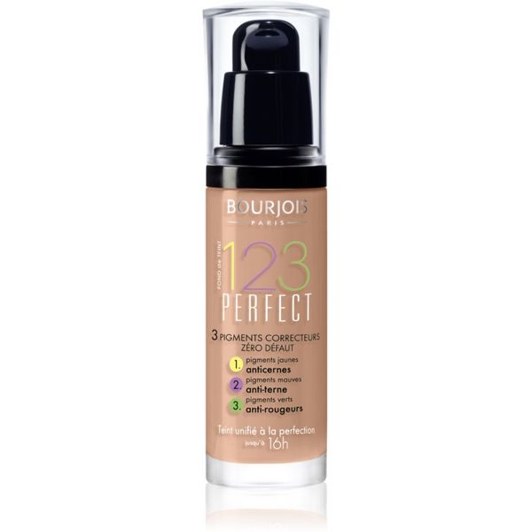 Bourjois Bourjois 123 Perfect течен фон дьо тен за съвършен външен вид цвят 57 Hale Clair SPF 10 30 мл.