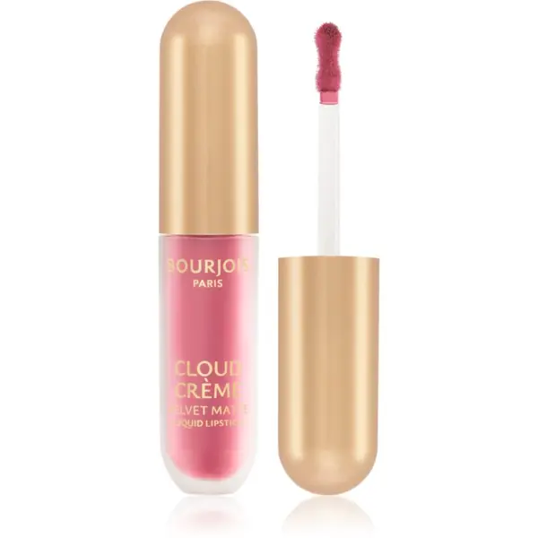 Bourjois Bourjois Cloud Crème Velvet Matte ултра матиращо течно червило цвят 01 Rose Bonbon 3.1 мл.