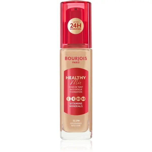 Bourjois Bourjois Healthy Mix озаряващ хидратиращ фон дьо тен 24 часа цвят 52.2W Golden Beige 30 мл.