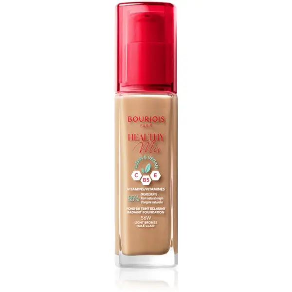 Bourjois Bourjois Healthy Mix озаряващ хидратиращ фон дьо тен 24 часа цвят 56W Light Bronze 30 мл.