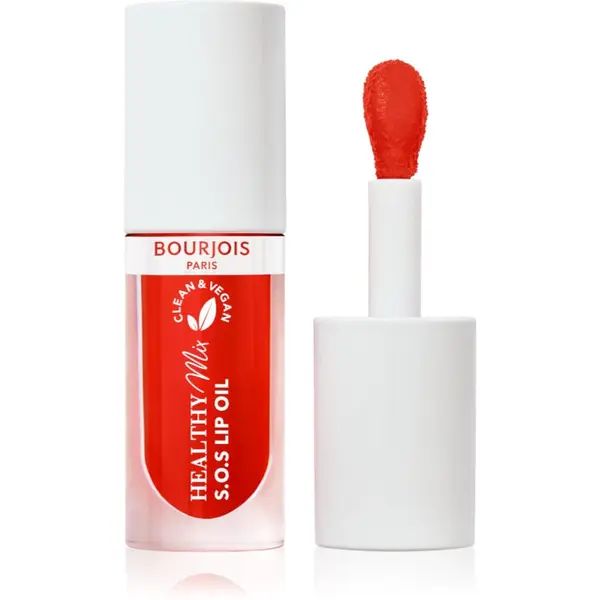 Bourjois Bourjois Healthy Mix S.O.S Lip Oil масло от нар с хидратиращ ефект цвят 07 Glazing Red 4.5 гр.