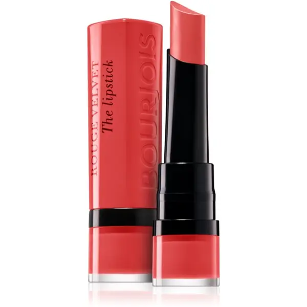 Bourjois Bourjois Rouge Velvet The Lipstick матиращо червило цвят 08 Rubi’s Cute 2,4 гр.