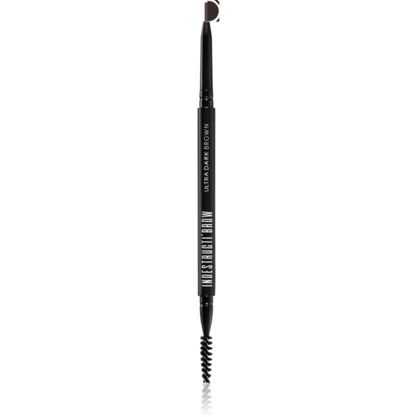 BPerfect BPerfect IndestructiBrow Pencil дълготраен молив за вежди с четка цвят Ultra Dark Brown 10 гр.