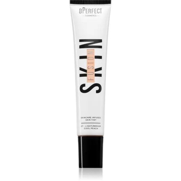 BPerfect BPerfect Skin Fusion Skincare Infused Skin Tint лек фон дьо тен за естествен вид цвят 7 Light/Medium Cool Peach 30 мл.