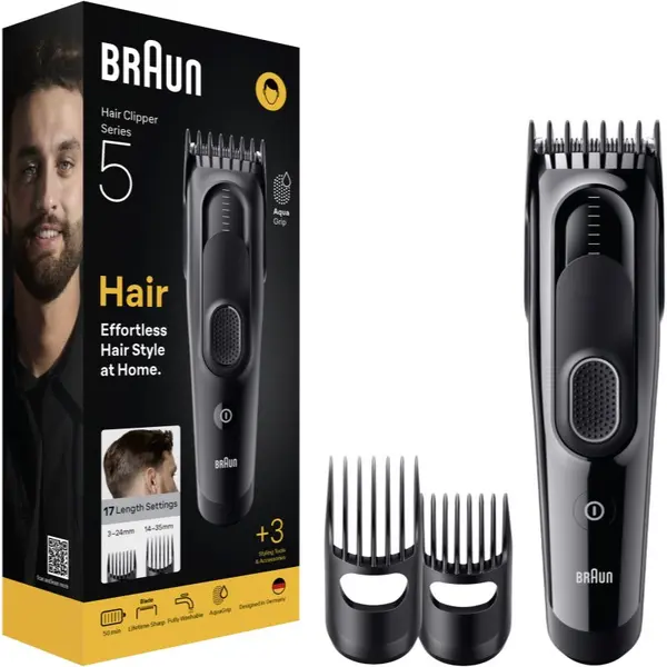 Braun Braun Series 5 HC5530 машинка за подстригване на коса с 3 стилизиращи уреда 1 бр.