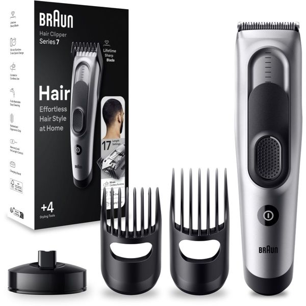 Braun Braun Series 7 HC7390 машинка за подстригване на коса 17 възможности за настройване на дължината за мъже